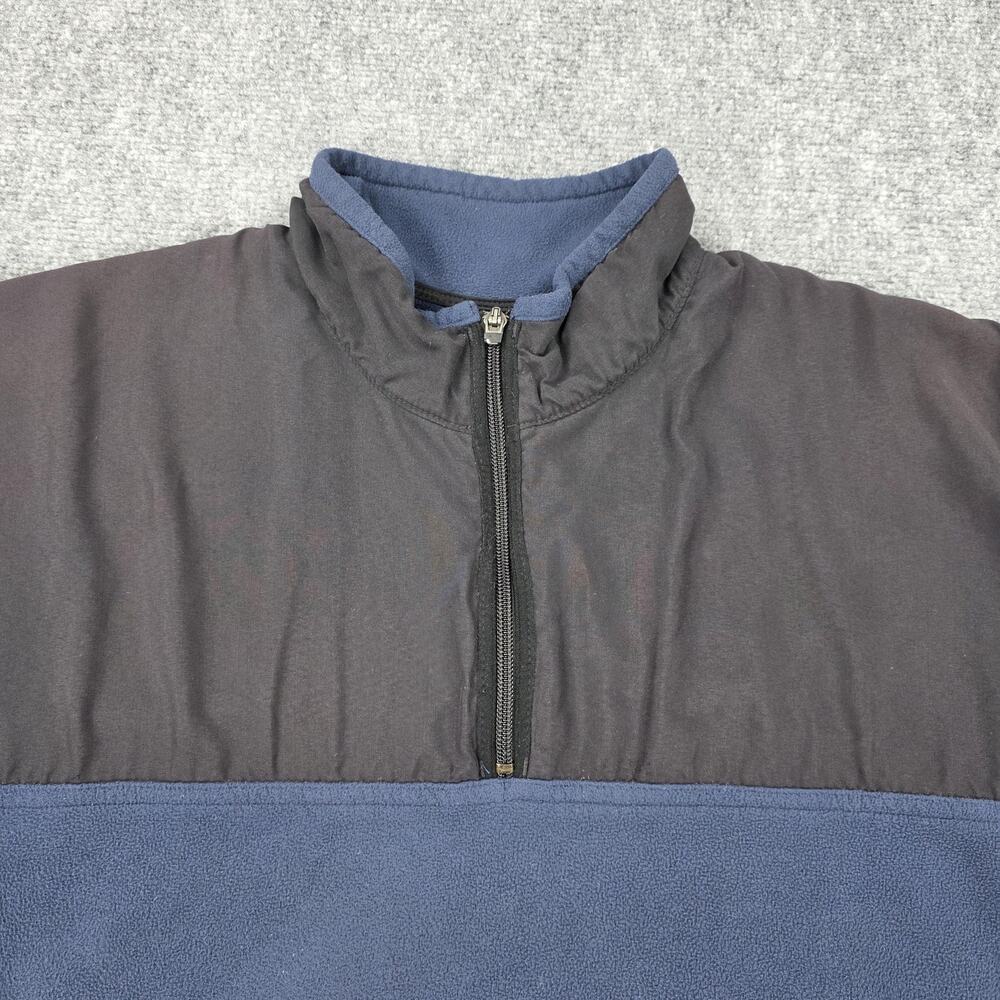Nike Golf Jacket Mens Large Blue Therma-FIT 1/4 Zip Fleece Pullover Vintage Y2K - Picture 9 of 16